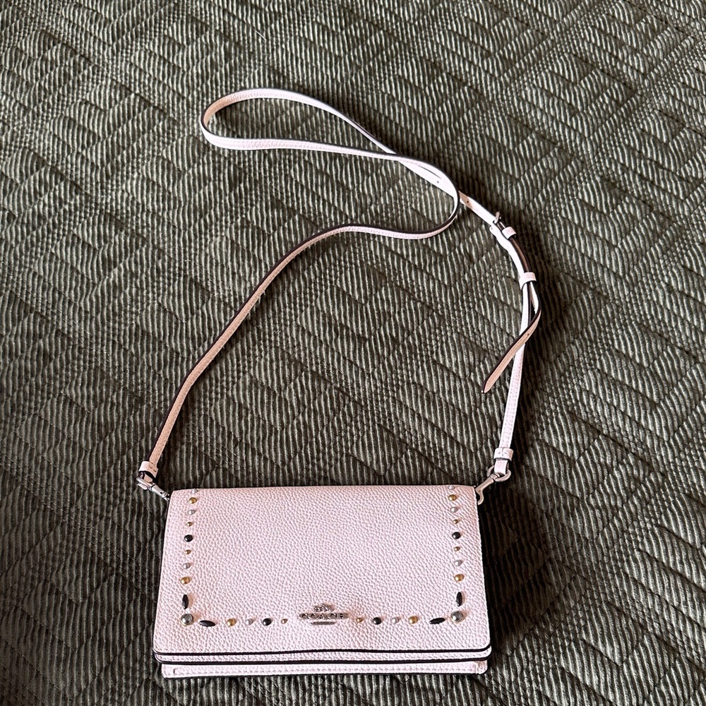 Coach Mini clutch/cross-body/wallet. Pebbled leather.